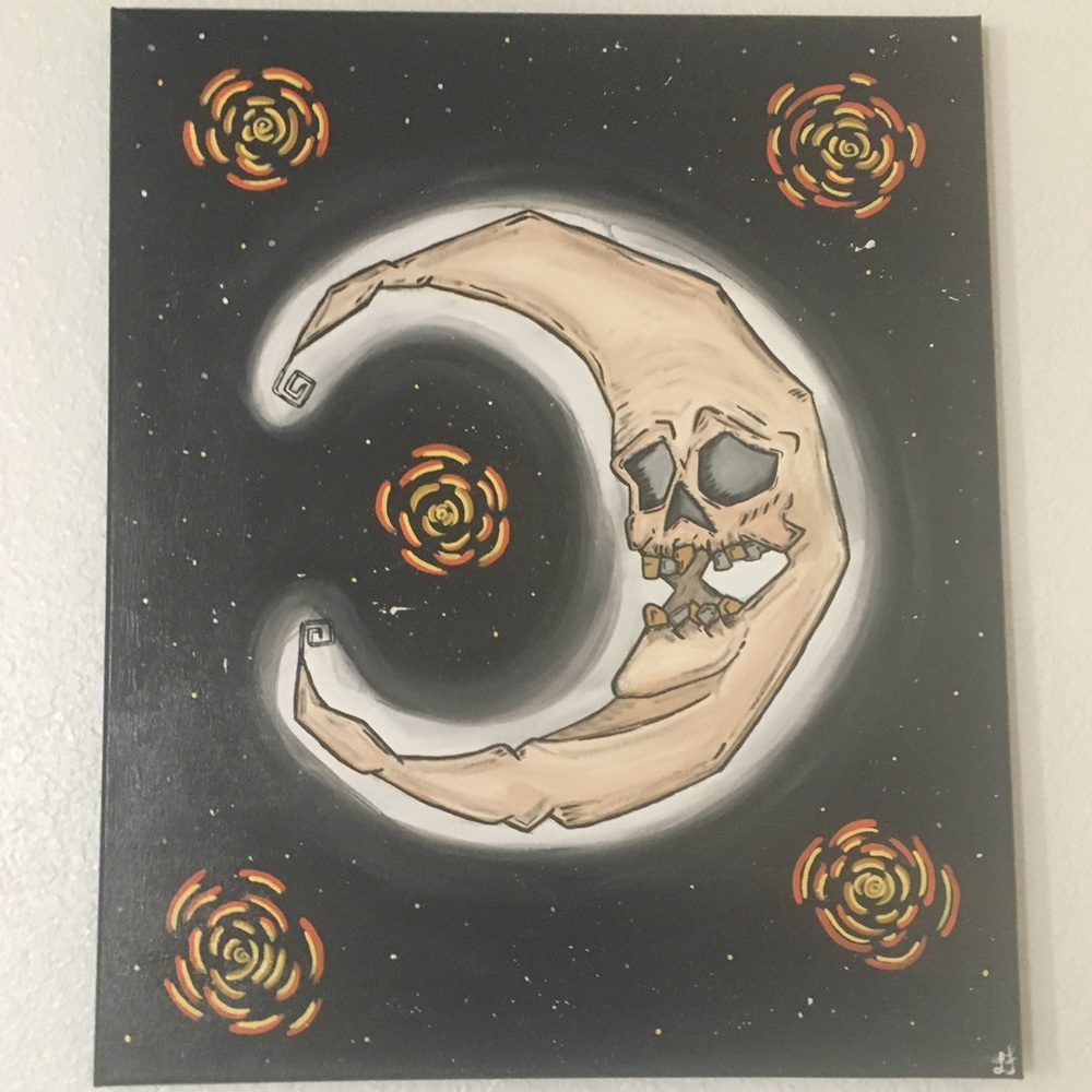 Moon acrylic painting - Picture 1 of 1